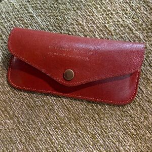 Vintage Leather Eyeglass Case Pawtucket RI EYE DR